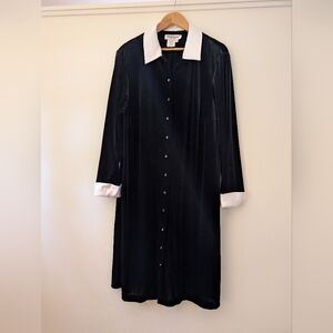 Ronni Nicole II Women's Black Velvet Long Sleeve Dress Size 14